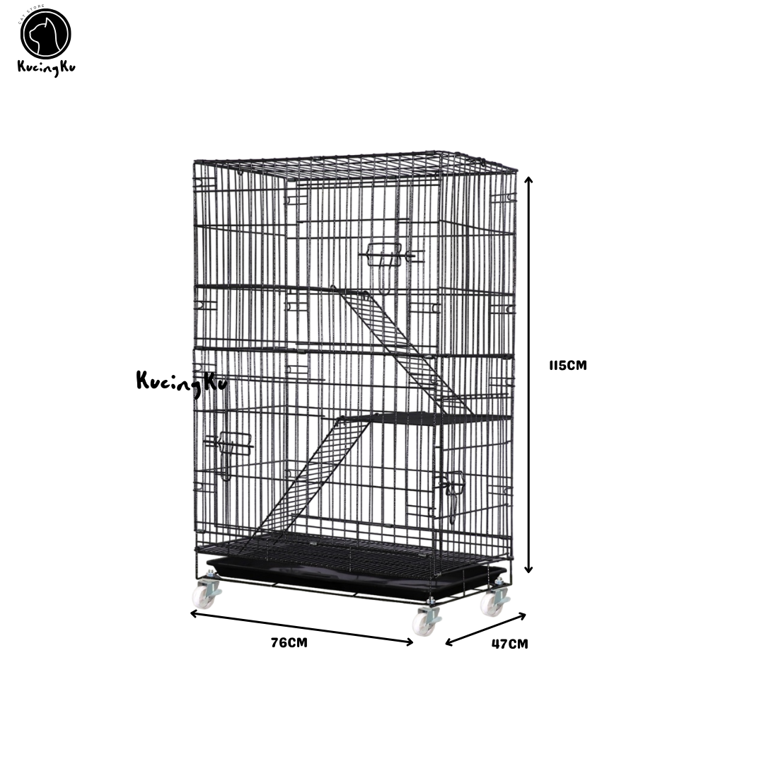 Premium Large 2 Tier Cat Cage