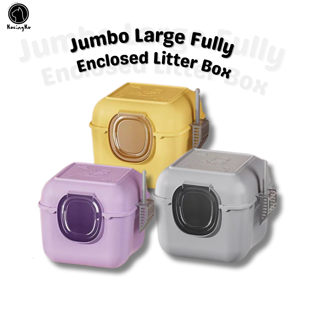 Jumbo Large Fully Enclosed Litter Box