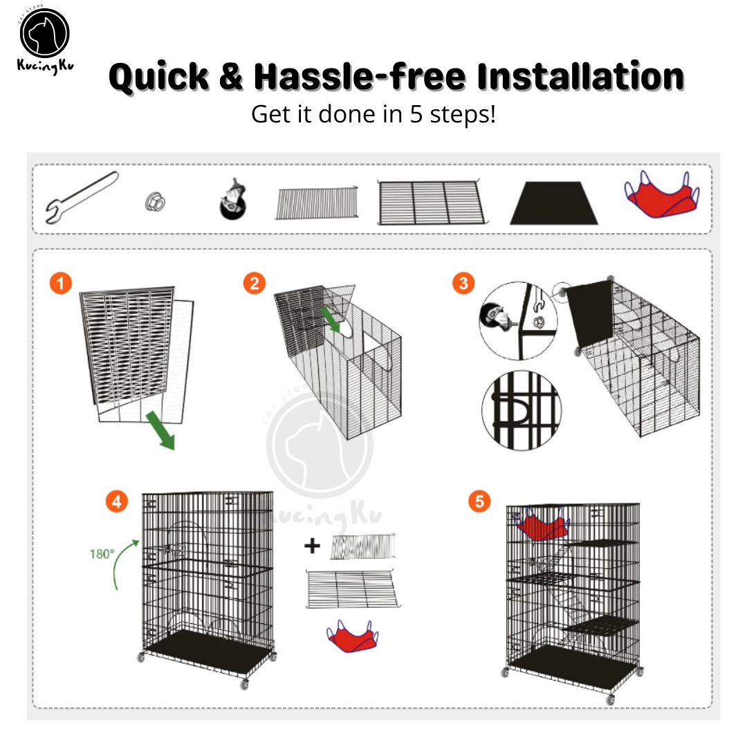 3 Tier Cat Cage