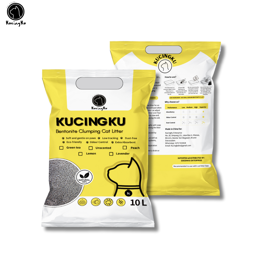 Kucingku Bentonite Clumping Cat Litter 10L